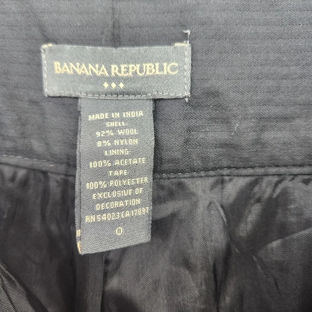 BANANA REPUBLIC FACTORY Women's Wool Blend Dress Pants Size 0 Trousers